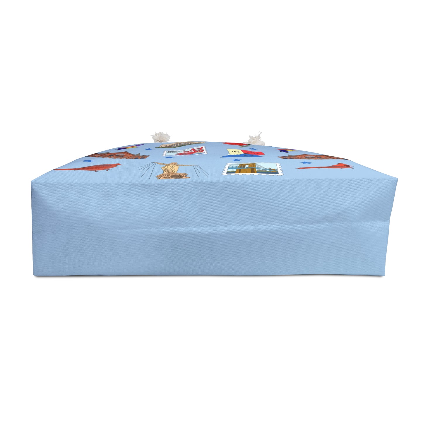Weekender Bag with Cincinnati, Ohio OH in cerulean
