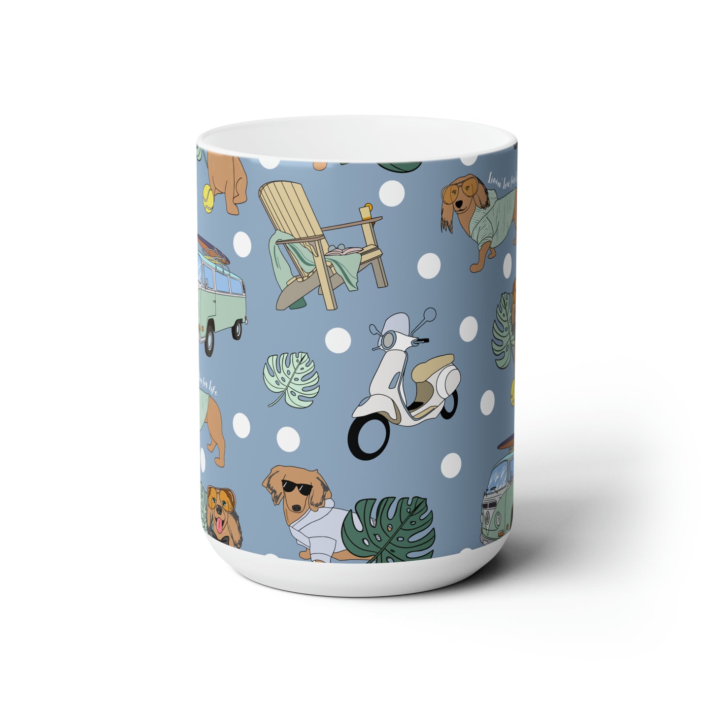 Copy of Ceramic Mug 15oz in blue