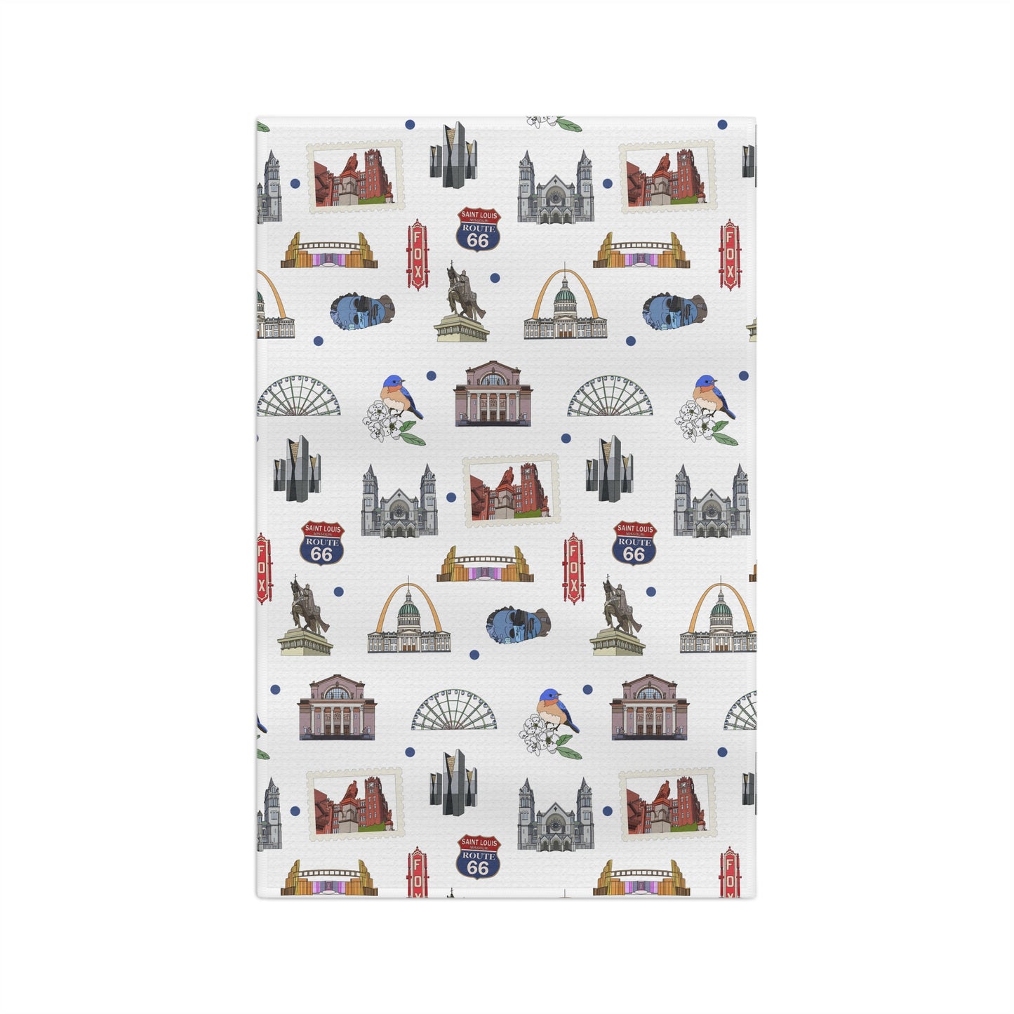 Kitchen Towel with St. Louis, Missouri MO in white