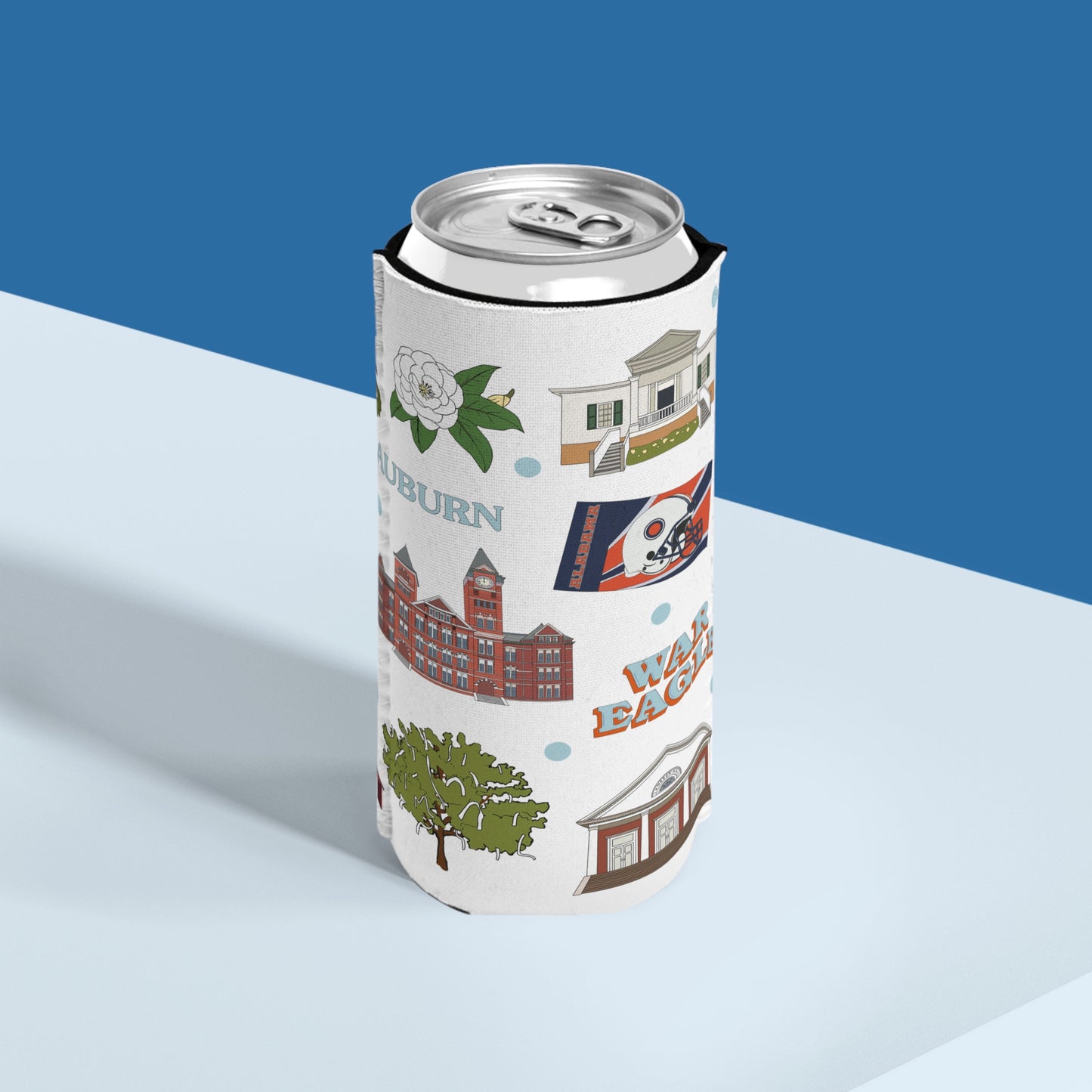 Slim Can Cooler with Auburn, Alabama AL