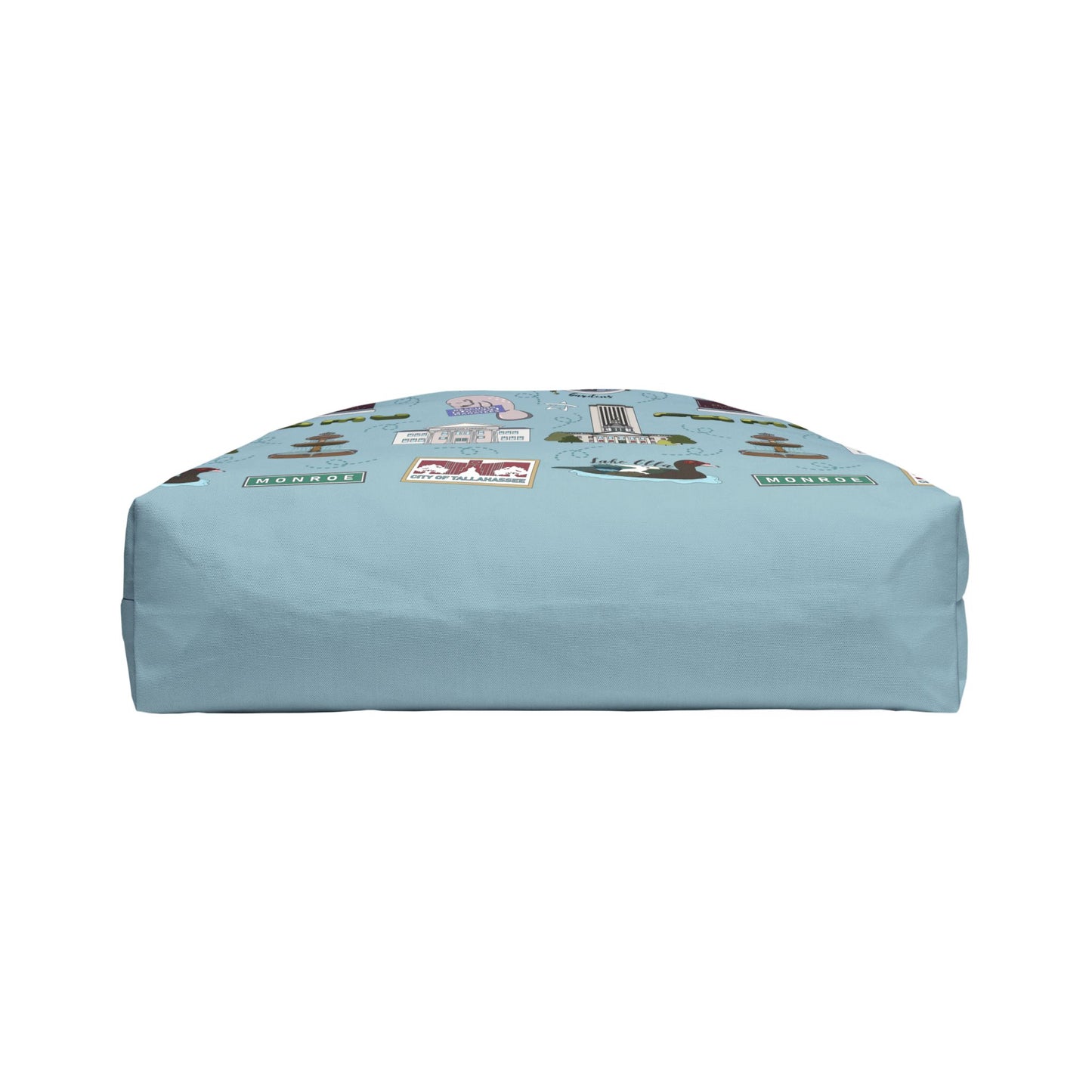 Tote Bag with Tallahassee Florida FL in teal