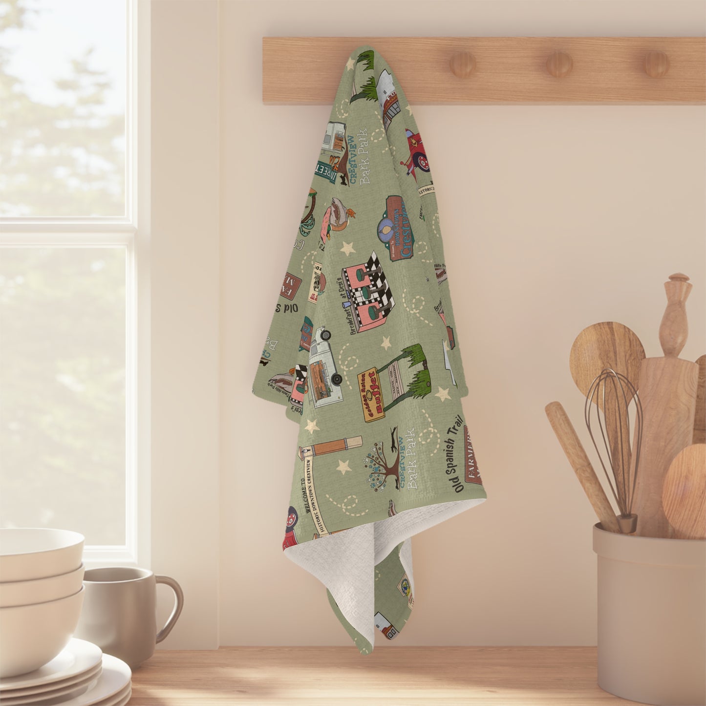 Kitchen Towel with Crestview, FL in olive