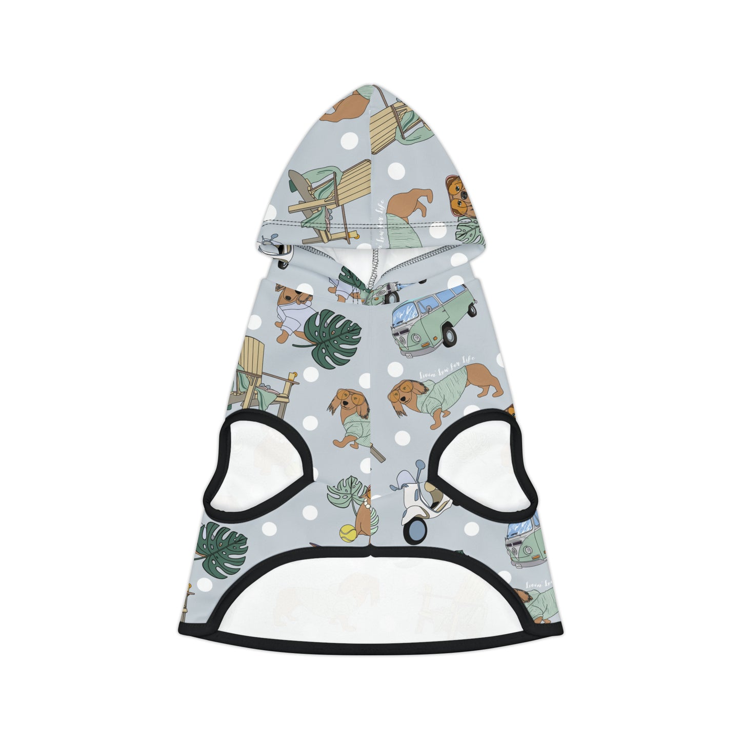 Pet Hoodie for cats & dogs in grey