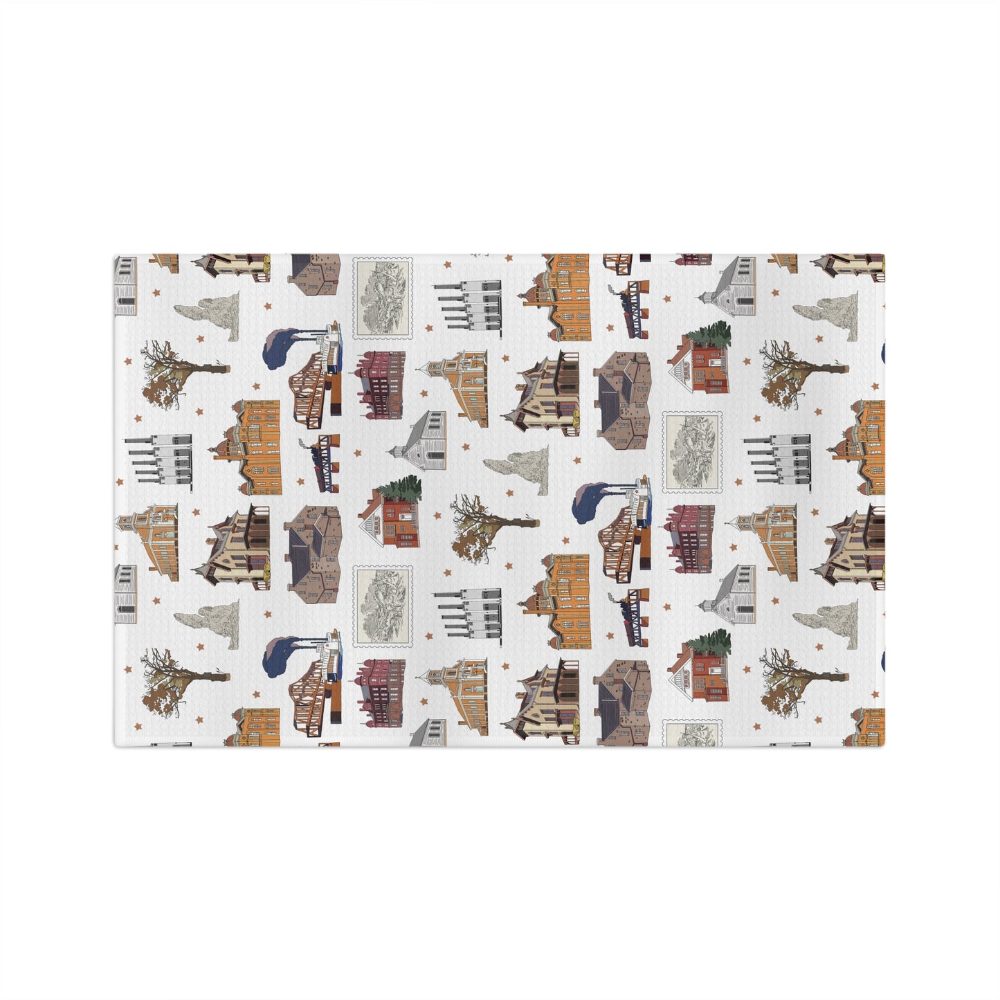 Kitchen Towel with South St. Paul, Mendota, Hastings, Hampton, Inver Grove Heights near the Minneapolis Minnesota MN in white