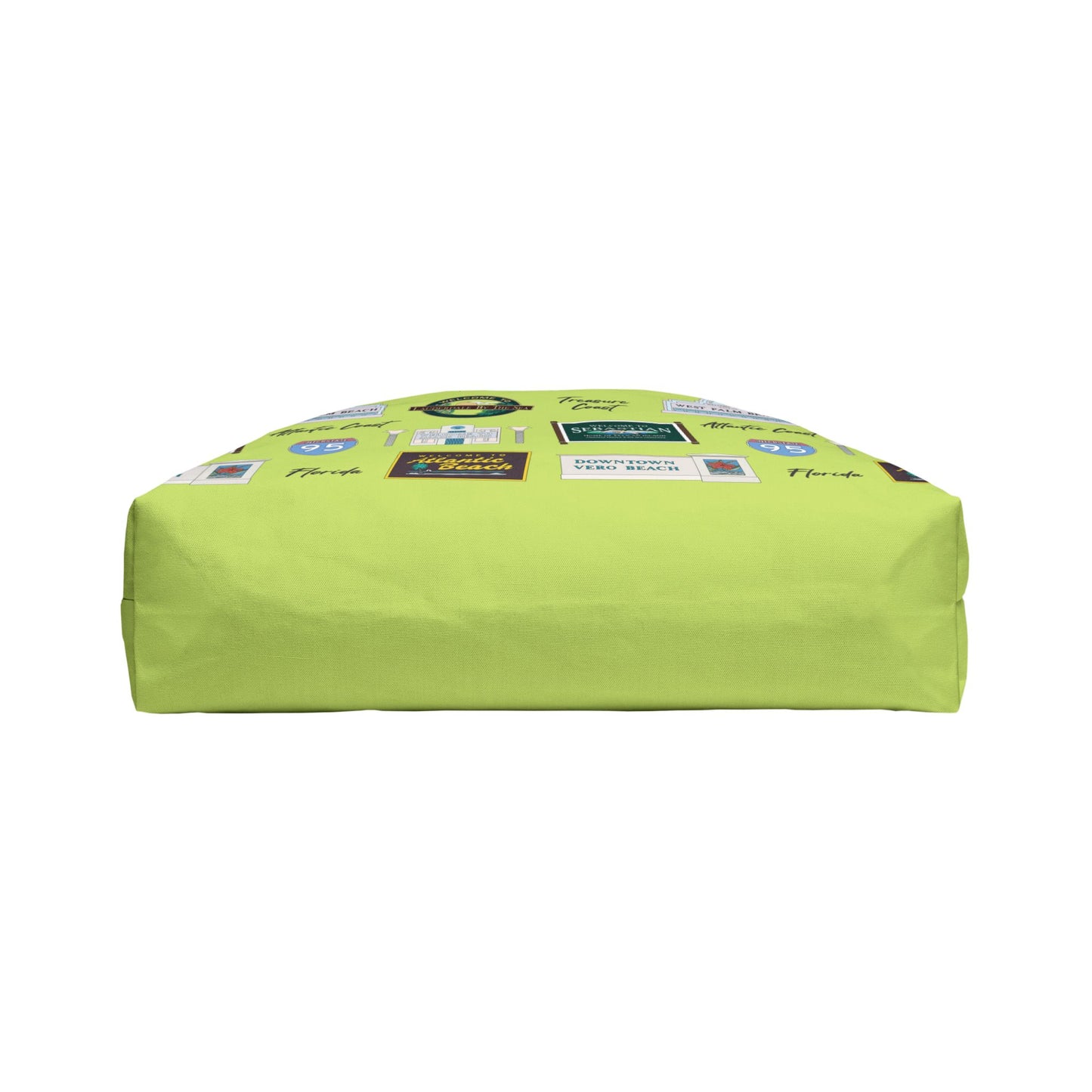Tote Bag with Treasure Coast of FL in limoncello