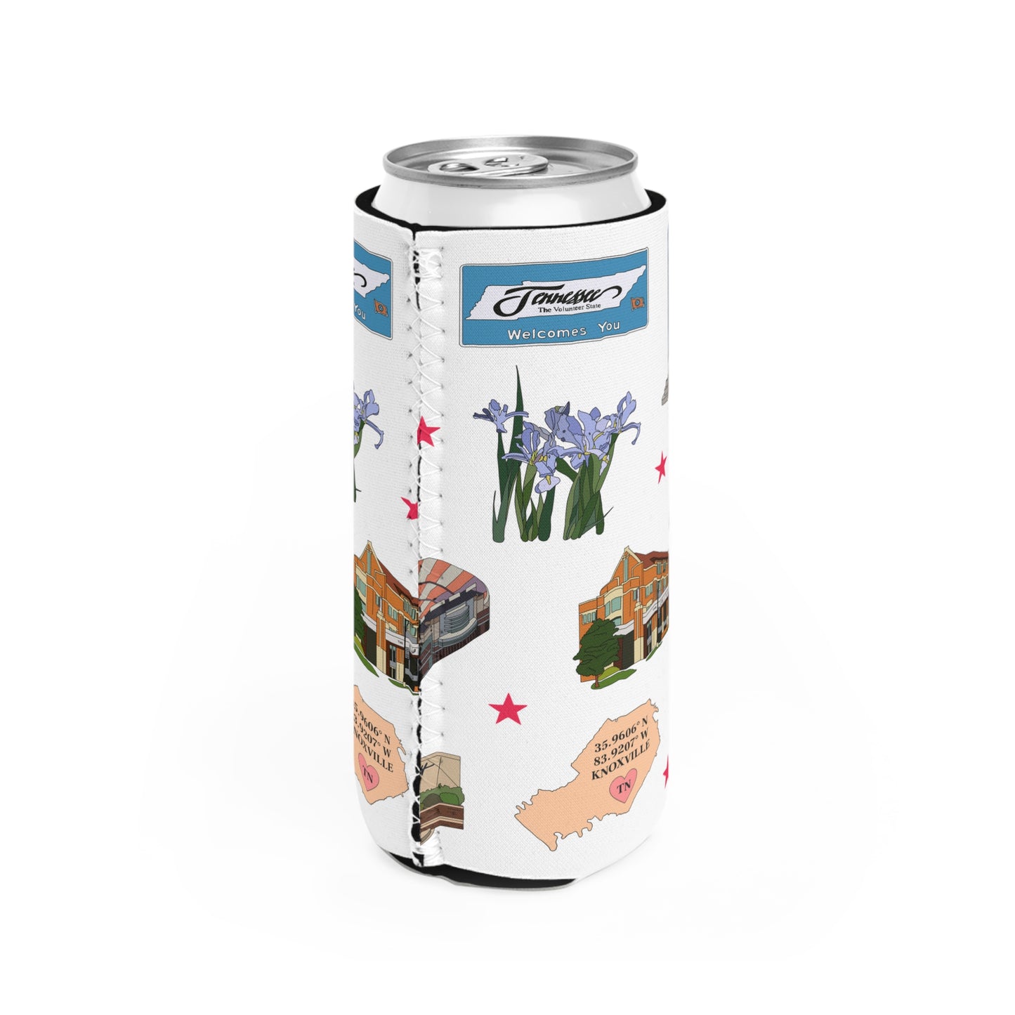Slim Can Cooler with Knoxville, Tennessee TN