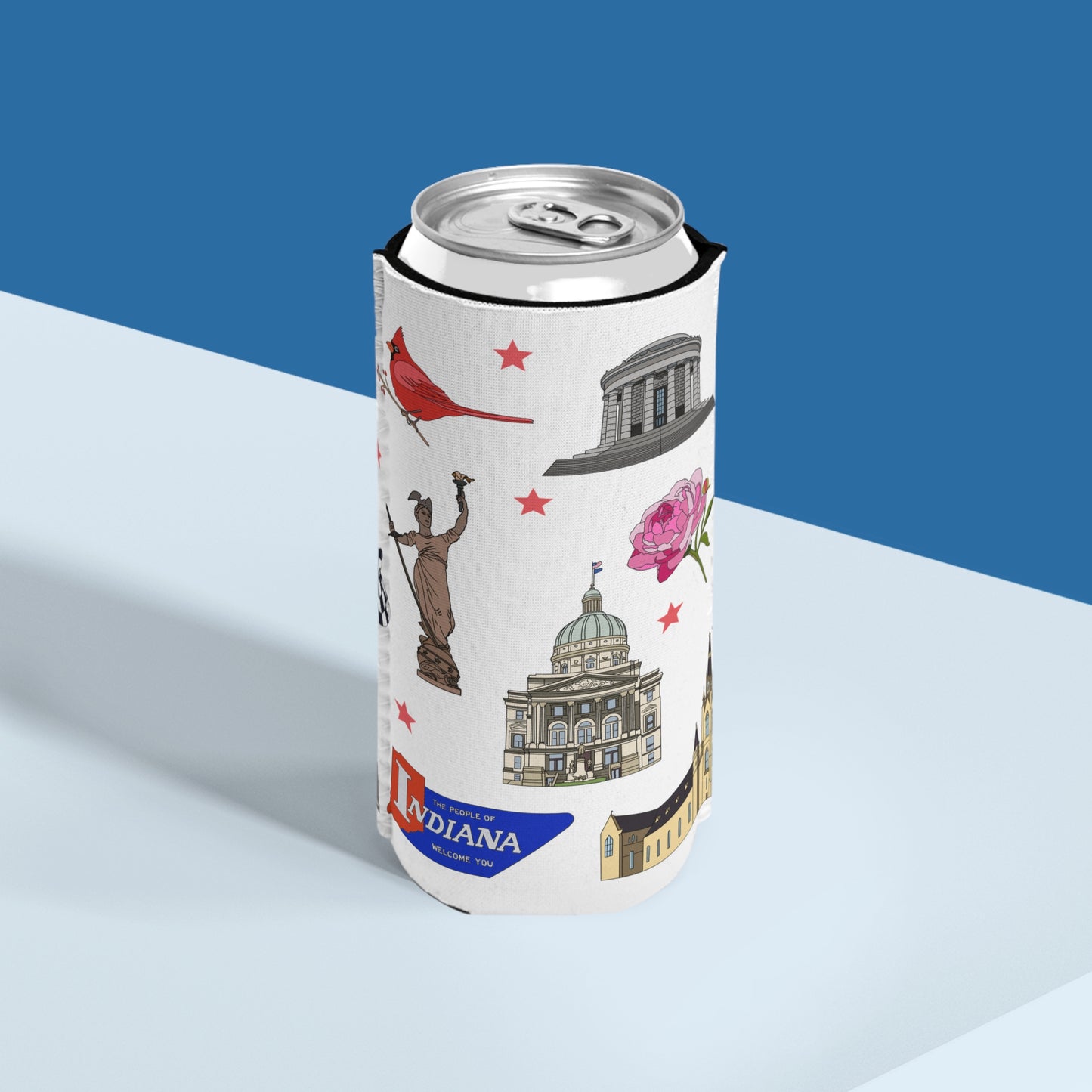 Slim Can Cooler with Indianapolis, Indiana IN