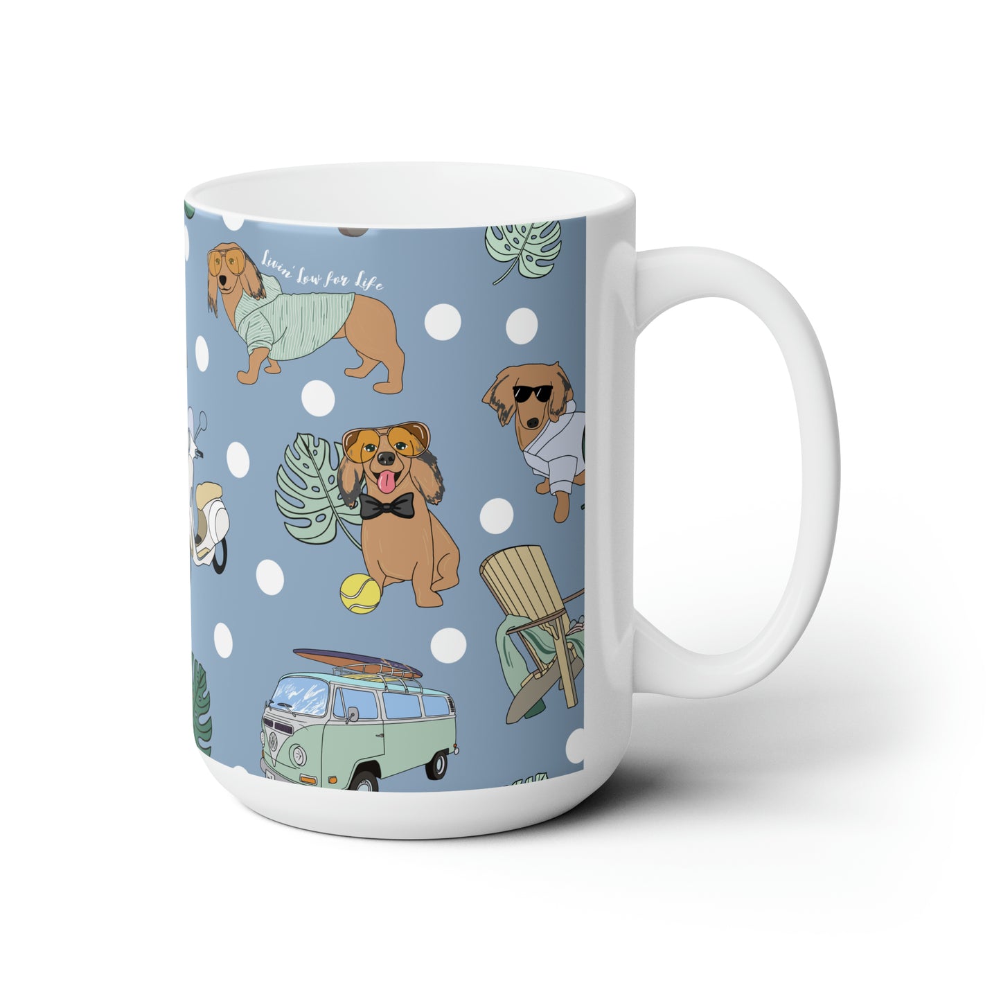 Copy of Ceramic Mug 15oz in blue