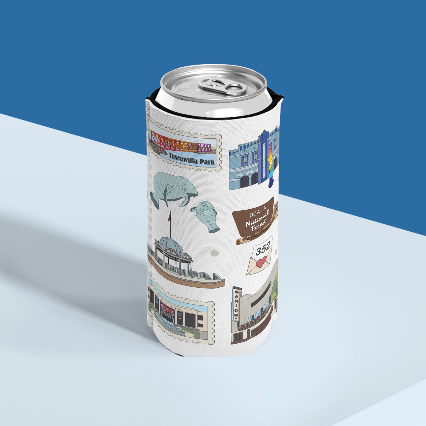 Slim Can Cooler with Ocala, Florida FL
