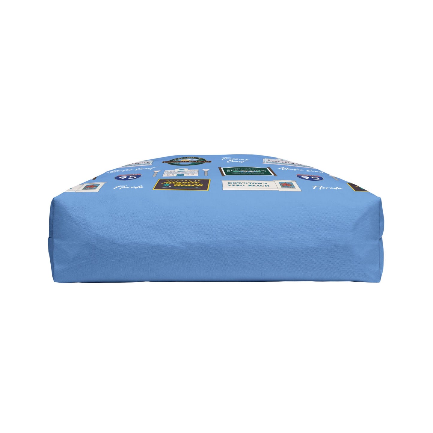 Tote Bag with Treasure Coast of FL in blue