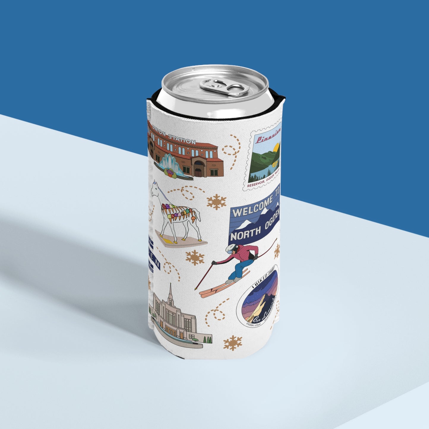 Slim Can Cooler with Ogden, Utah UT