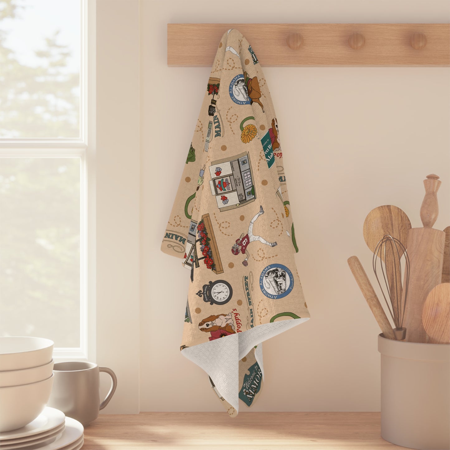 Kitchen Towel with Atmore, AL in beige