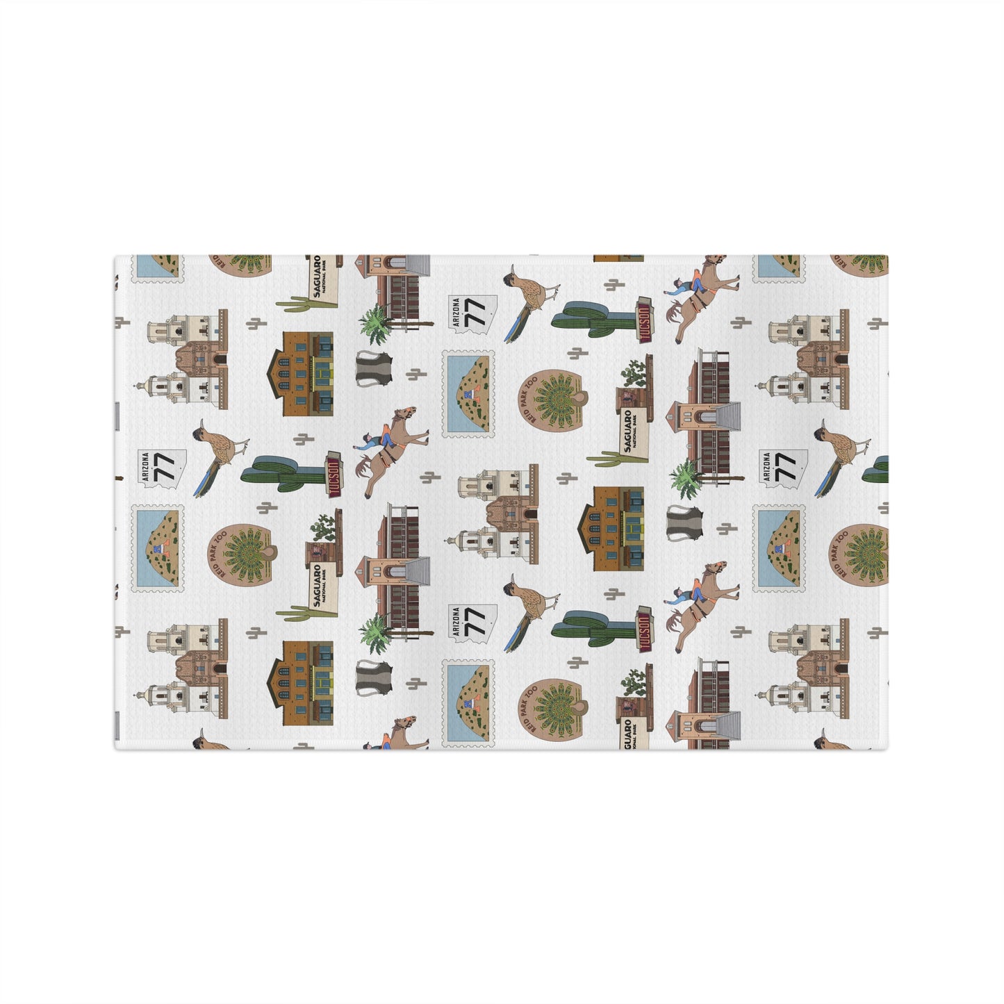 Kitchen Towel with Tucson, Arizona AZ in white