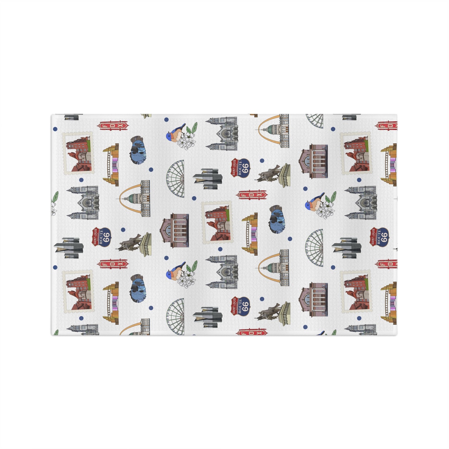 Kitchen Towel with St. Louis, Missouri MO in white