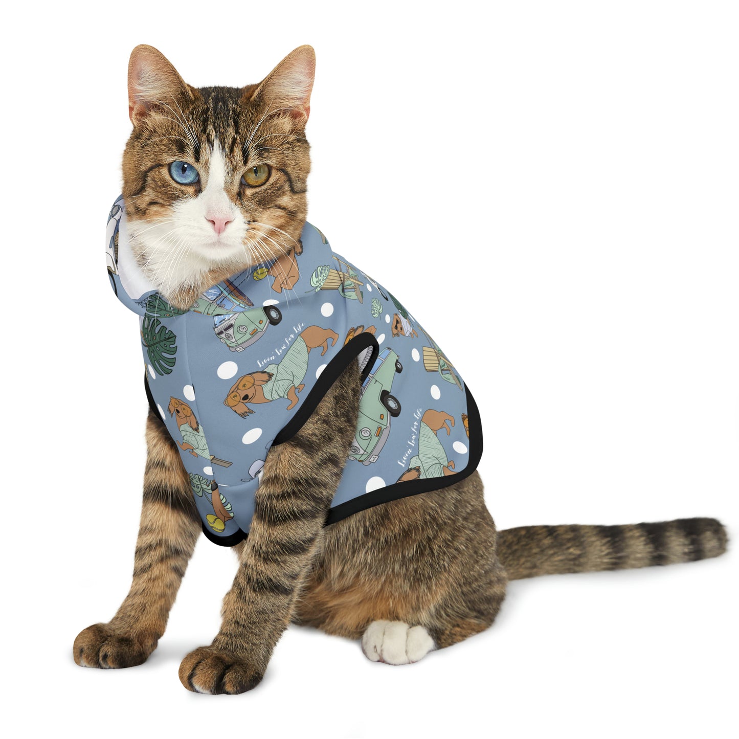 Copy of Pet Hoodie for cats & dogs in blue