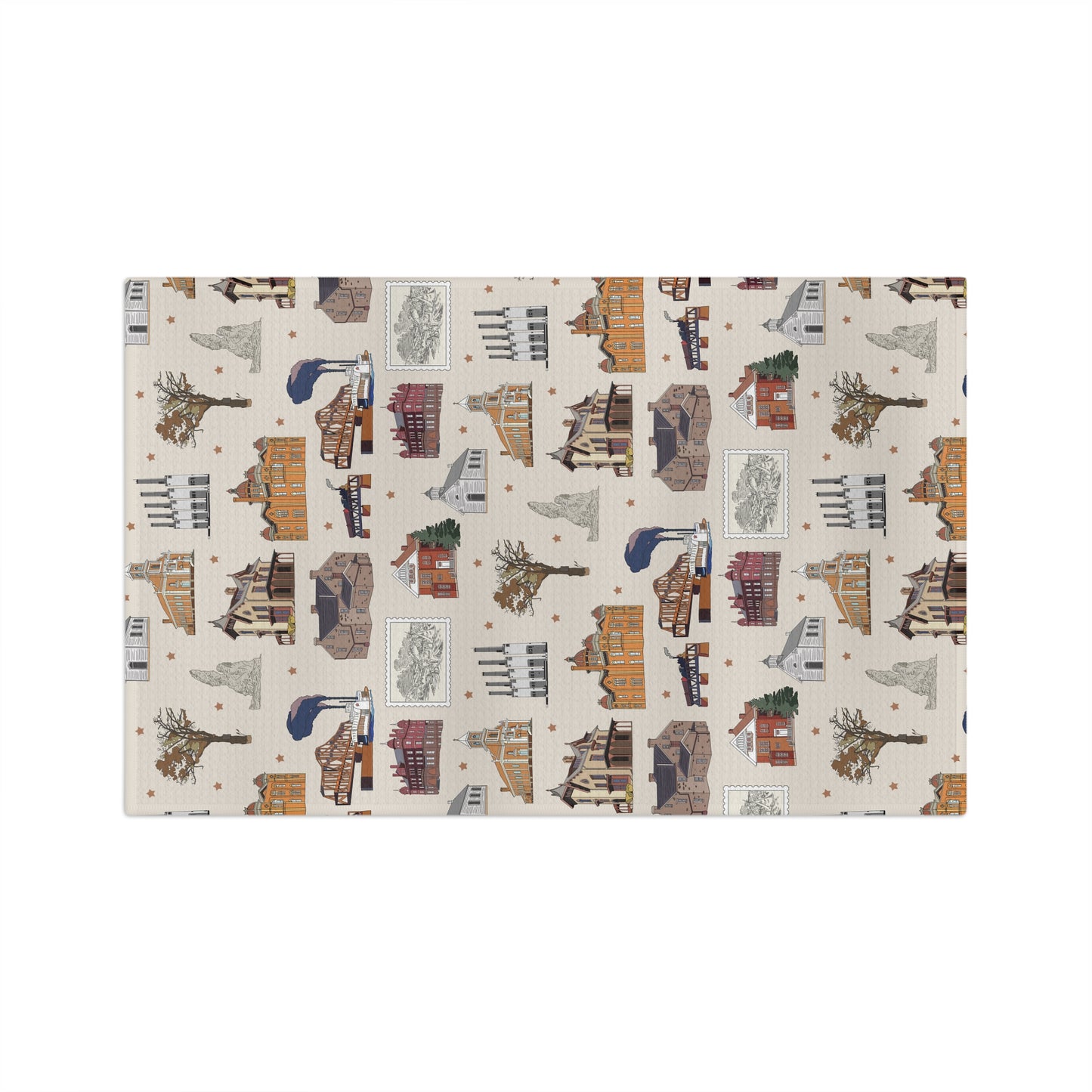 Kitchen Towel with South St. Paul, Mendota, Hastings, Hampton, Inver Grove Heights near the Minneapolis Minnesota MN in beige