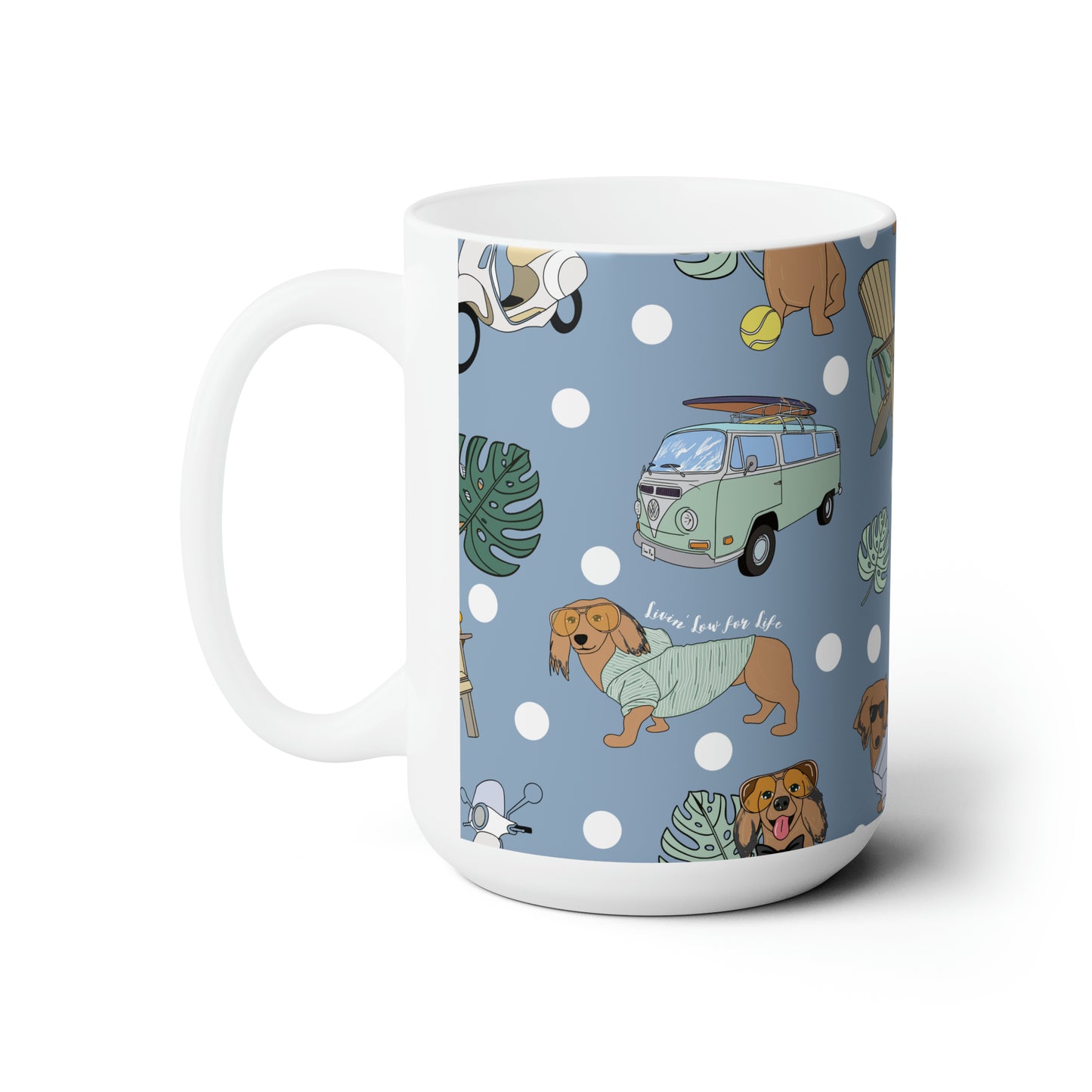 Copy of Ceramic Mug 15oz in blue