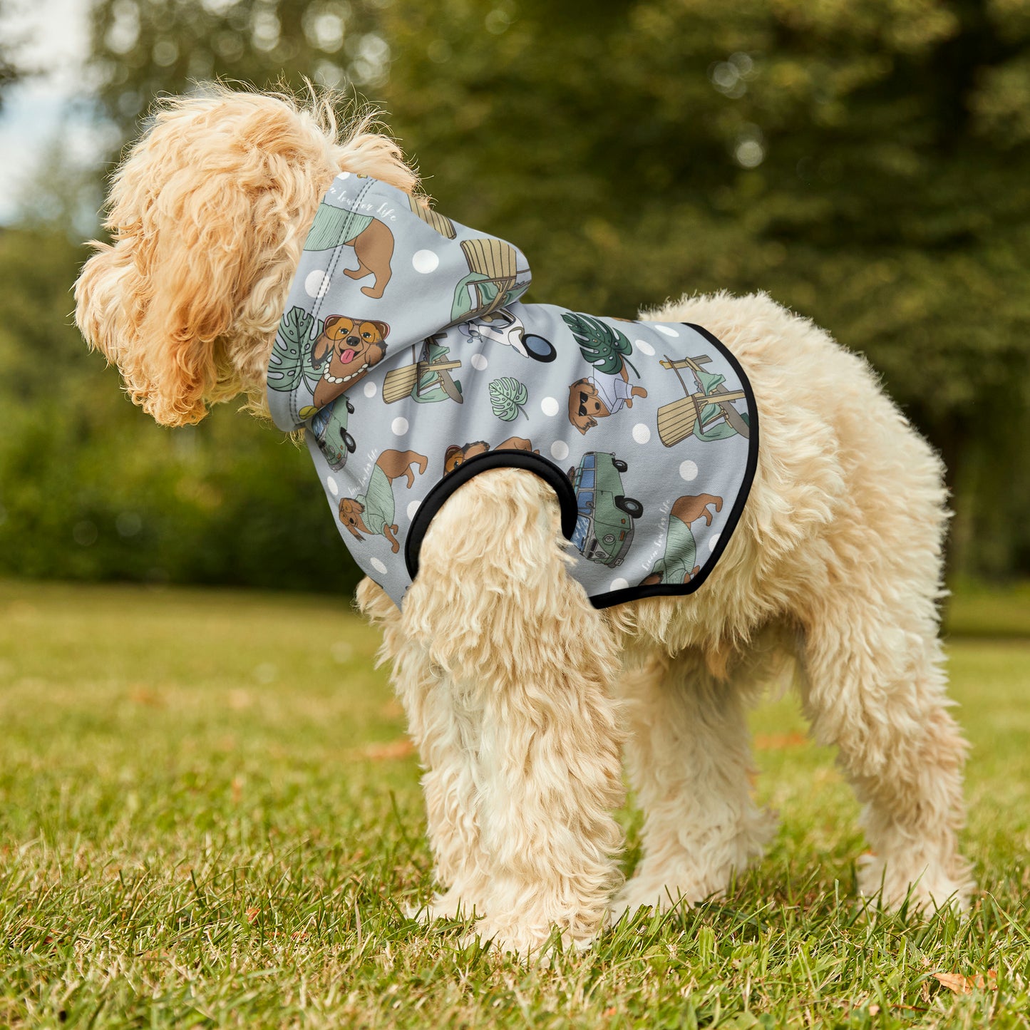 Pet Hoodie for cats & dogs in grey
