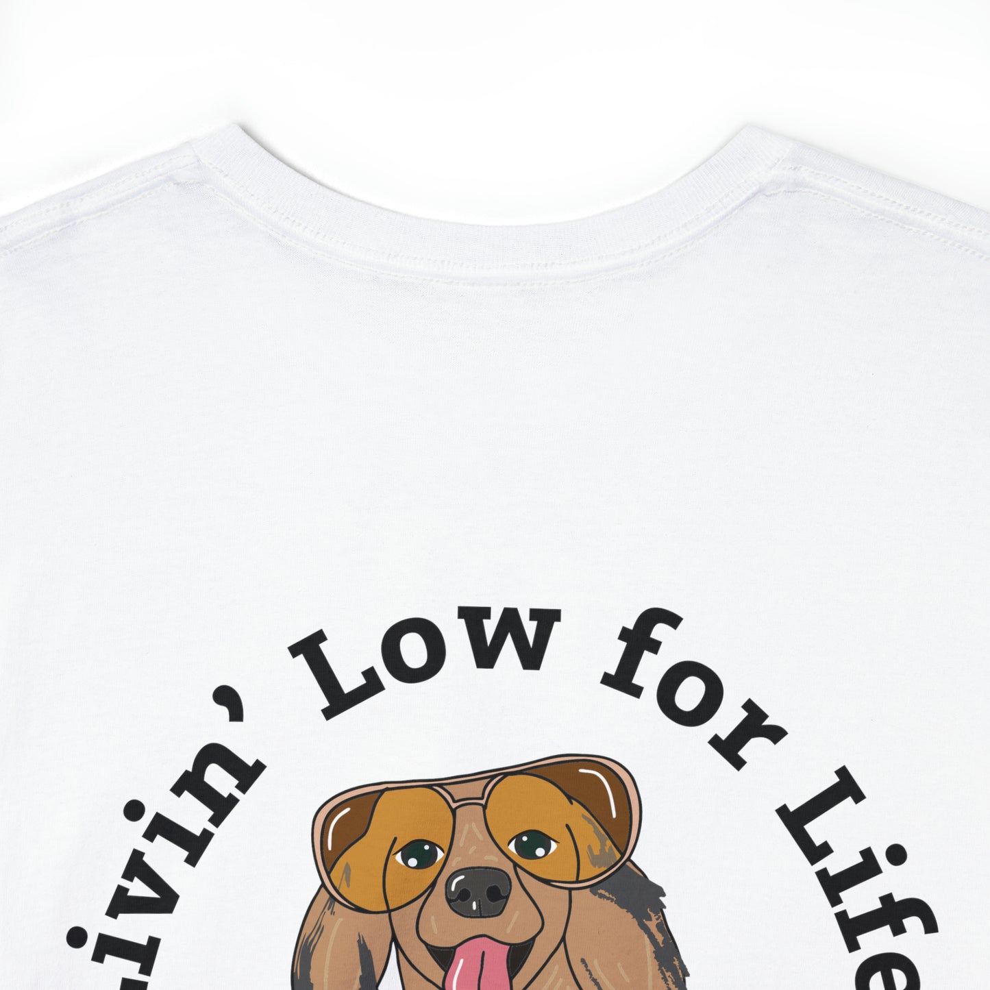 Unisex Heavy Cotton Tee with Bow logo