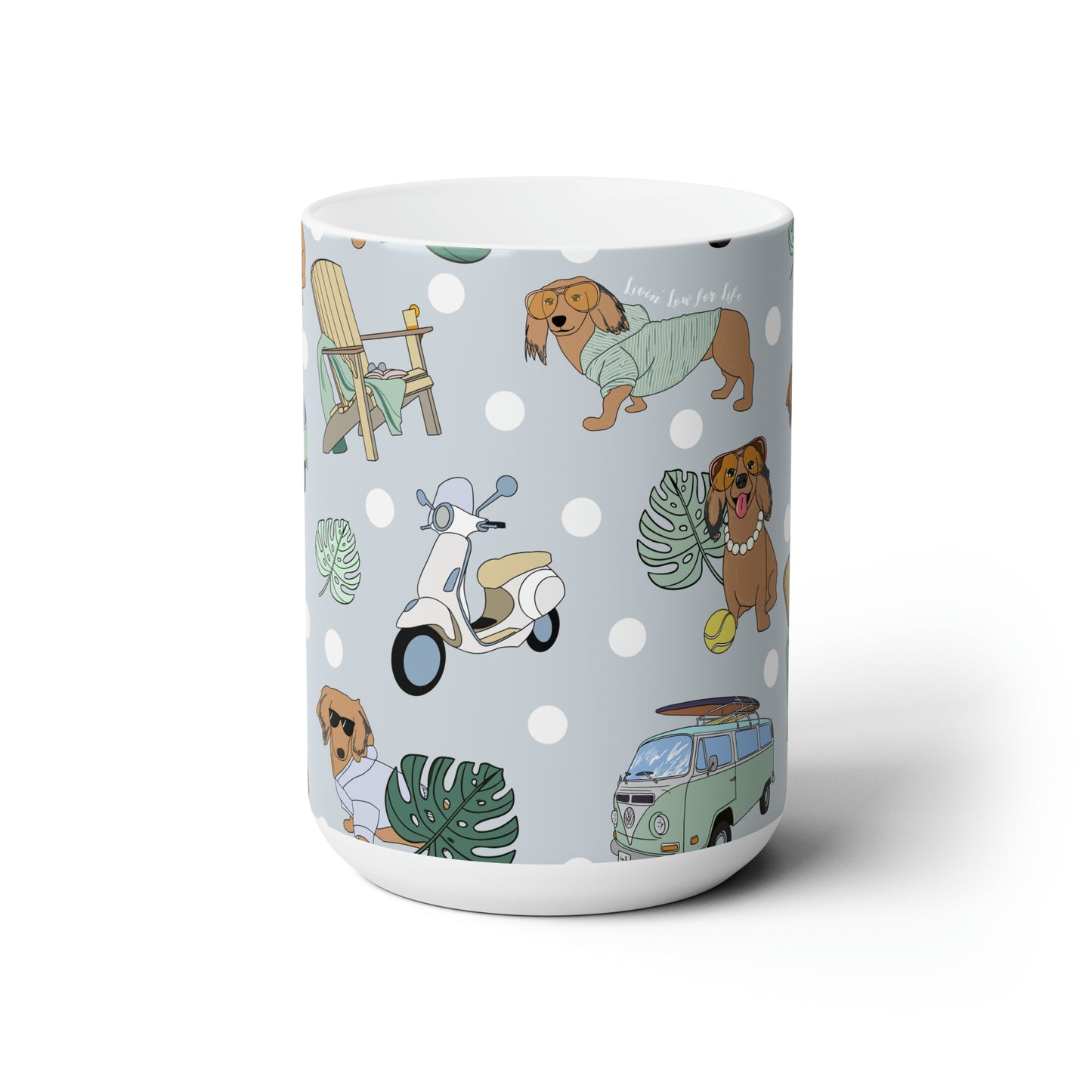 Ceramic Mug 15oz in grey