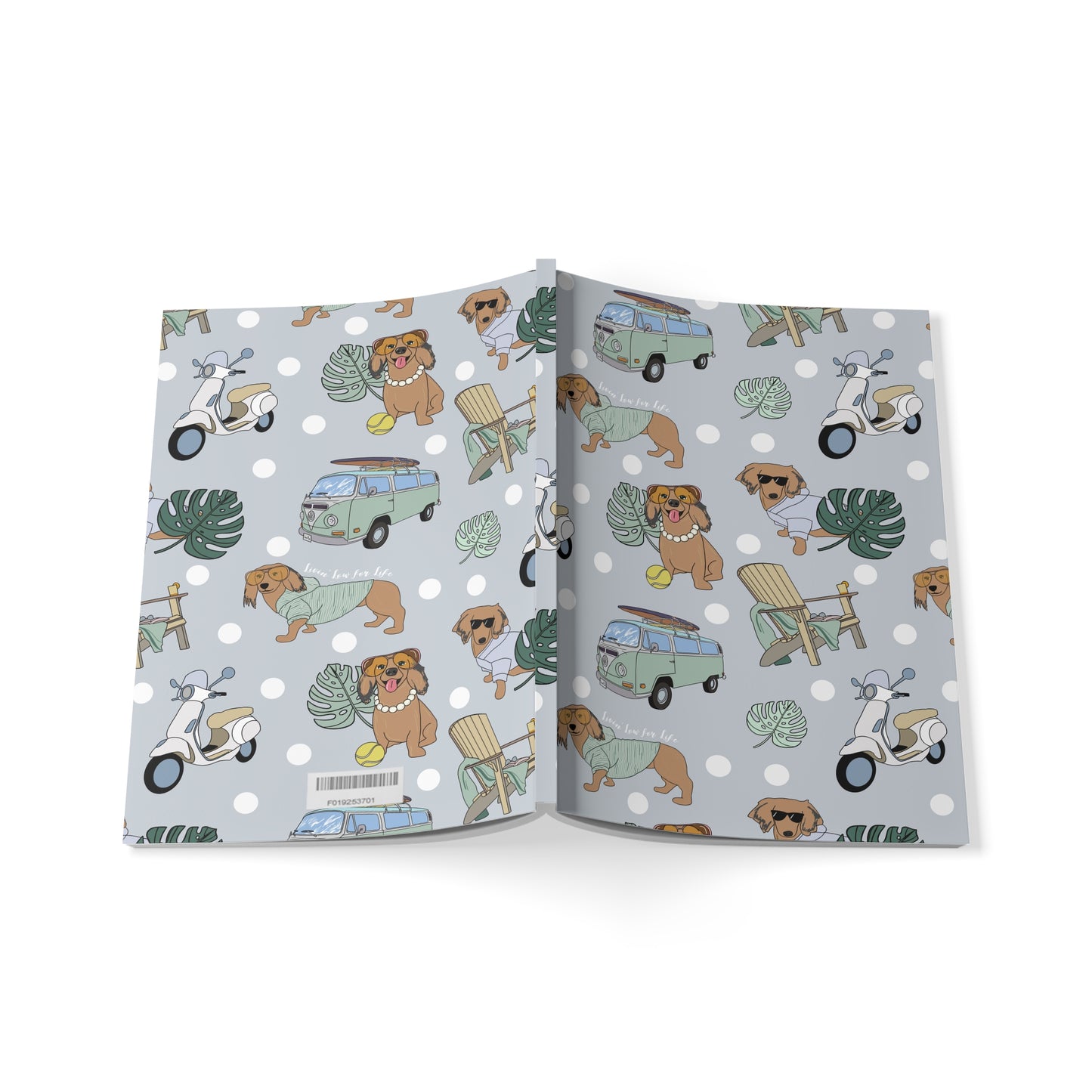 Paperback notebook 150 sheets in grey