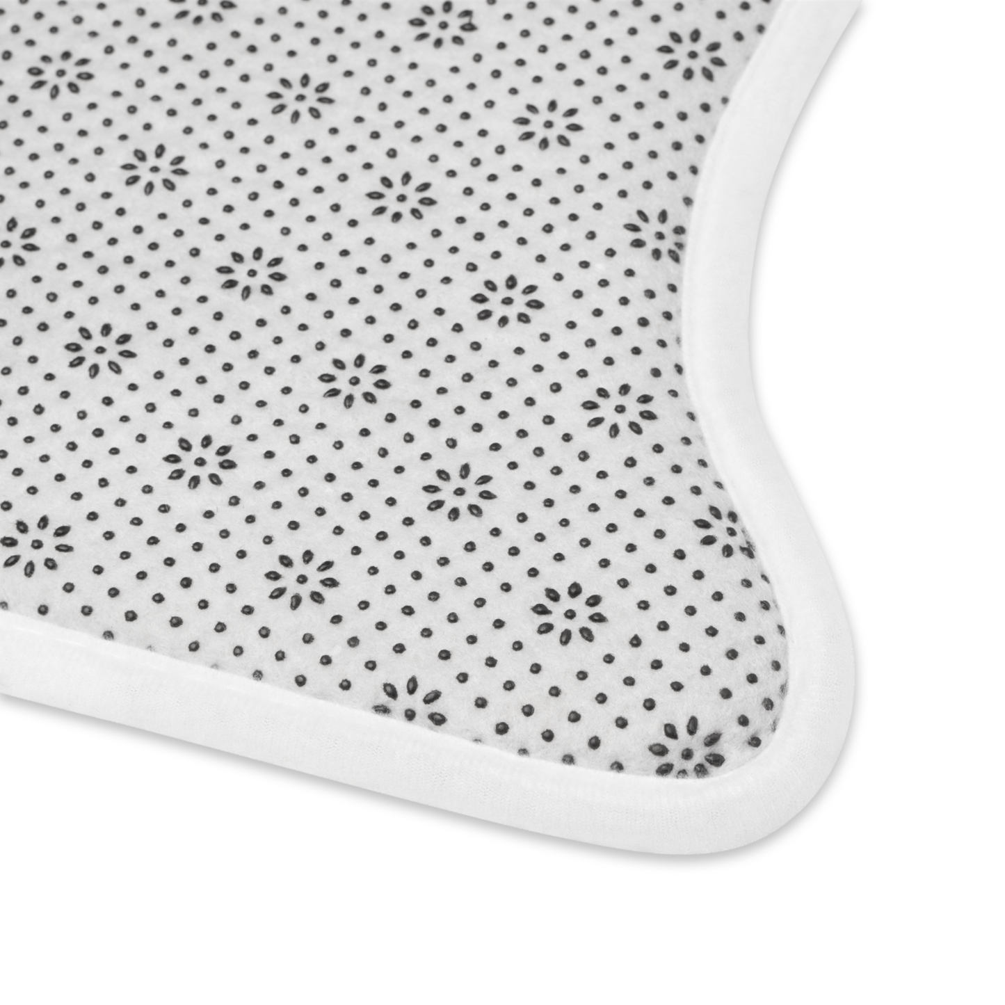 Pet feeding bone shaped mat with custom pattern