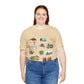 Unisex Jersey Short Sleeve Tee with Garland, Texas TX landmarks print