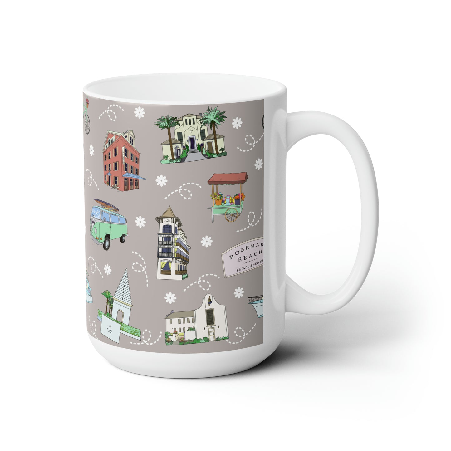 Ceramic Mug 15oz with 30A, FL in coffee