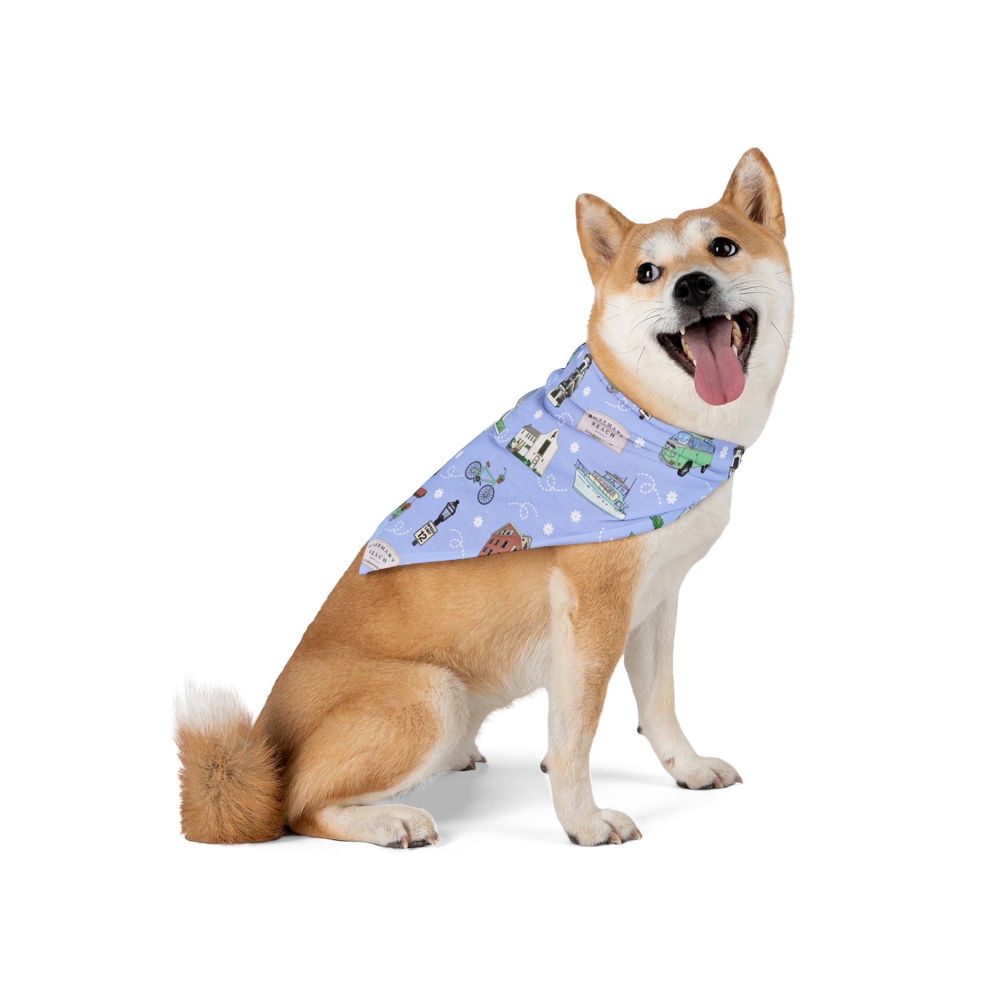 Pet Bandana with 30A, FL in lilac