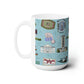 Ceramic Mug 15oz with Tallahassee, FL in blue