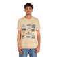 Unisex Jersey Short Sleeve Tee with Ocala, Florida FL landmarks print