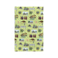 Kitchen Towel with Garland, Texas TX in avocado