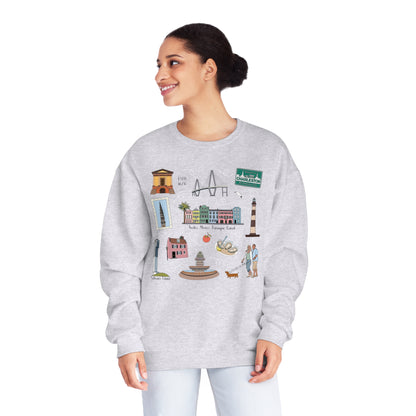 Unisex NuBlend® Crewneck Sweatshirt with Charleston assorted colors