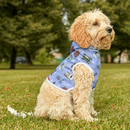 Pet Hoodie for cats & dogs with Rosemary & Alys Beaches in lilac