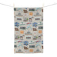 Kitchen Towel with Ocala, Florida FL in grey