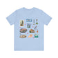 Unisex Jersey Short Sleeve Tee with Knoxville, Tennessee TN landmarks print