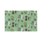 Kitchen Towel with Garland, Texas TX in lime