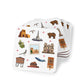 Set of 4 Ceramic Mug Coasters with Santa Fe, New Mexico NM