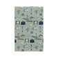 Kitchen Towel with Bagdad, Florida FL in green