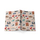 Paperback notebook with Chicago, Illinois IL landmarks in sand 150 lined pages