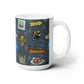 Ceramic Mug 15oz with Pittsburgh, PA in dark grey