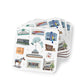 Set of 4 Ceramic Mug Coasters with Ocala, Florida FL