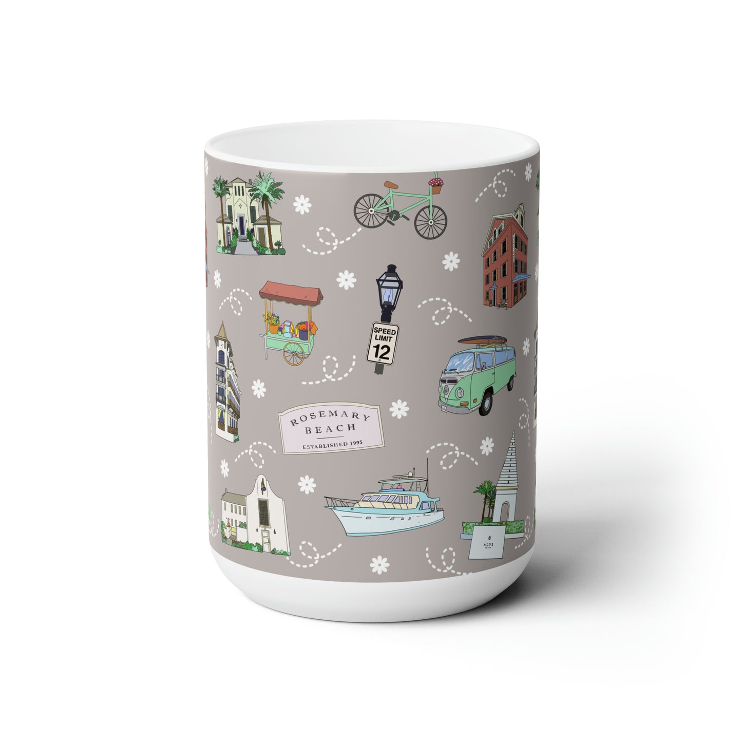 Ceramic Mug 15oz with 30A, FL in coffee