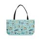 Tote Bag with Navarre Beach, FL in sky blue