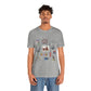 Unisex Jersey Short Sleeve Tee with St. Louis, Missouri MO landmarks print