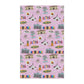 Kitchen Towel with Maui, HI in pink