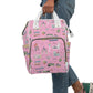 Multifunctional Diaper Backpack Pensacola pink