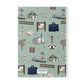 Paperback notebook with Bagdad, Florida FL landmarks in green 150 lined pages