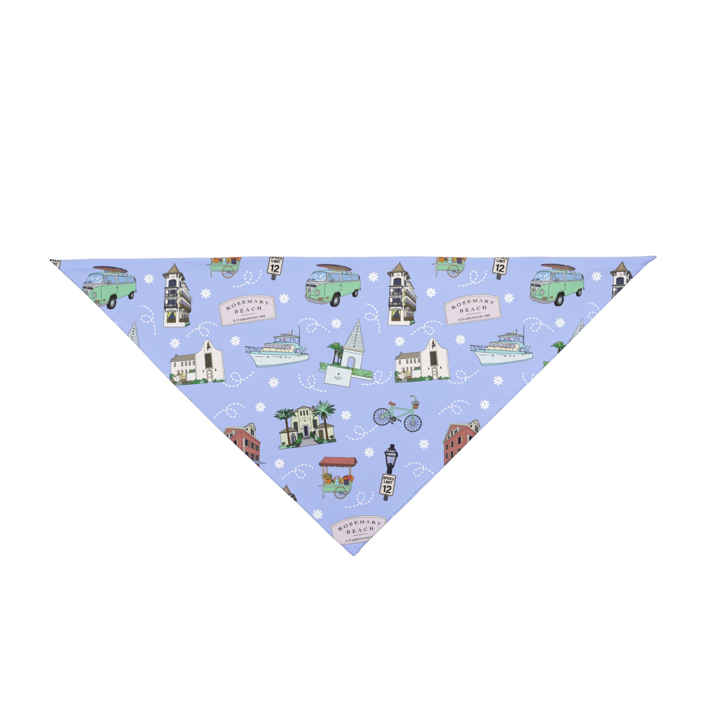 Pet Bandana with 30A, FL in lilac