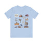 Unisex Jersey Short Sleeve Tee with South St. Paul, Mendota, Hastings, Hampton, Inver Grove Heights near the Minneapolis Minnesota MN landmarks print